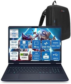 Resim Dell Alienware 16X Aurora AC16251 Ultra 9 275HX DDR5 128GB 512GB SSD 8GB/RTX5060 115W 16inç WQXGA 240Hz 500Nits Windows11Pro Gaming Laptop AC162515060P49+ZettaÇanta 