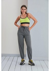 Resim Düz Model Lastikli Paça Penye Eşofman Altı Antrasit-antrasit Antrasit 