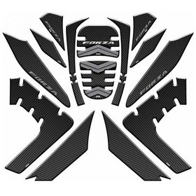 Resim Gogo Tank Pad 008 Siyah-gri Desenli 14 Parça Honda Forza 2021-202 