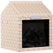 Resim Techbloom 1 Adet Mini Ev Şekilli Nemlendirici Ve Masa Lambası Cream Color Usb İle Çalışan Taşınabilir Hava Nemlendirici Yatak Odası Oturma Odası Ofis Dekorasyonu Için Ahşap 