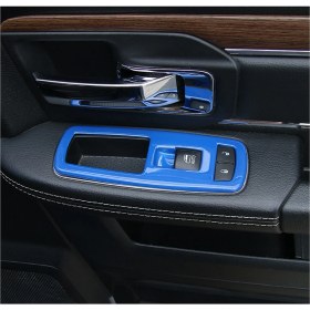 Resim Luenaarry 4 Adet Mavi Araba Iç Cam Kaldırma Döşemesi (Yurt Dışından) 