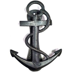 Resim Büro Ev Dekoru İçin 17x6cm Retro Pirinç Gemici Kapı Tokmağı 