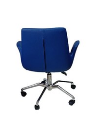 Resim Bilgisayar Sandalyesi Örümcek Yıldız Ayaklı Mavi Suni Deri Bilgis 