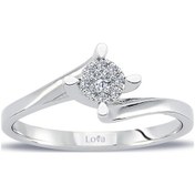 Resim Lova 0,30 Karat Tektaş Görünümlü Pırlanta Yüzük - 1020428 