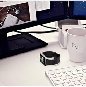 Resim Samsung Galaxy Fit 3 İle Uyumlu Silikon Spor Kordonlu Klasik Kayış Kordon Siyah 