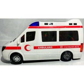 Resim Kardelen Pilli Ambulans Büyük Boy Sesli Işıklı Ambulans 