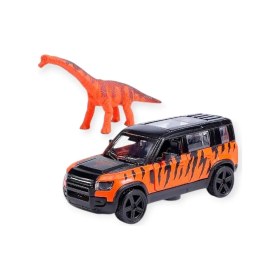 Resim Çek Bırak Araç ve Dinazor Oyun Seti - 6843-2D- Turuncu (Lisinya) 