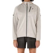 Resim Asics Fujitrail Elite Waterproof Jacket Kadın Bej Koşu Ceketi 
