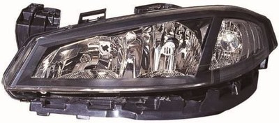 Resim DEPO 551-1154L-LDEM2 | (Aydınlatma) / Ön Far Sol Siyah Renault Laguna 05 - 