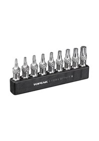 Resim Topeak Torx Bitkit 9 Torx Uç Seti Cırcır Anahtarlar İçin + 30mm Uzunluk + 9 Farklı Uç Tt2590 