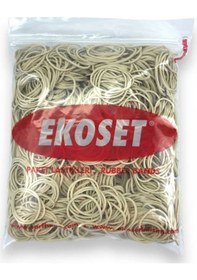 Resim Ekoset 500 Adet Beyaz Küçük Paket Lastiği 40 MM 