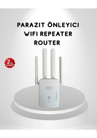 Resim Diğer 300mbps Wifi Menzil Genişletici 4 Antenli Wpa3 Güvenlikli Priz Tipi Repeater 