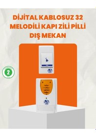 Resim Mey İthalat Kablosuz Kapı Zili Ev Ve Ofis İçin Konforlu Çözüm 