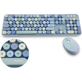 Resim Mofii Bluetooth Kablosuz Q Klavye ve Mouse Set 
