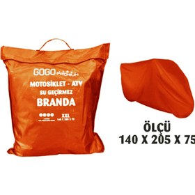 Resim GOGOPREMİUM SU GEÇİRMEZ KALIN BRANDA TURUNCU 