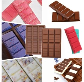 Resim Teknotrust 6 Göz Dikdörtgen Şekilli Dubai Çikolatası Kalıbı Silikon Kalıp Ölçüler Için Açıklamaya Bakın1 Ade 