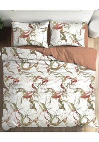 Resim Cotton Box Fixbox Ranforce Tek Kişilik Çarşafı Lastikli Nevresim Takımı Vibra Tarçın Tarçın 