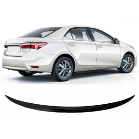 Resim ototime Sunplex Toyota Corolla 2013-2017 Spoiler Bagaj Çıtası Piano Black Uyumlu 