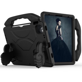 Resim Ally Ipad Pro 11 (2021-2020-2018) Air 4. Nesil Uyumlu 10.9 Kılıf Eva Çocuk Shockproof Standlı Taşın 