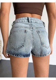 Resim Viking'S Line Emway's Denim Kadın Açık Mavi Kot Şort 