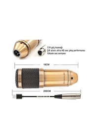 Resim WellSound BM-800 USB Profesyonel Masa Mikrofonu 