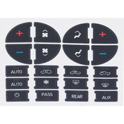 Resim Suofeng 2007-2015 Chevrolet Gmc Tahoe İçin Vinyl Ac Kontrol Düğme Sticker - Solma Ve Güneş Hasarından Koruma, Kolay Kurulum 