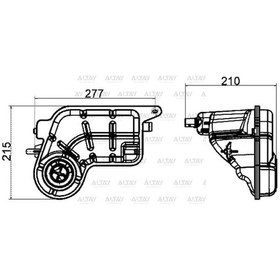 Resim Yedek Su Deposu A6 04-11 Caga-caha-casb-clab-cmfa 2.0 Tdi-2.7 Tdi-3.0 Tdi Kapaklı 4f0121403n 