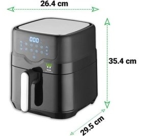 Resim Wiami Air Fryer 4.5 Litre Siyah Akıllı Fritöz 