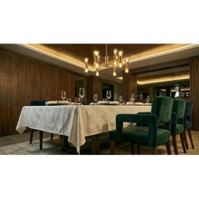 Resim Viva Jakar Polyester Kumaş Beyaz Masa Örtüsü 160x220 Cm - 1424 Çok Renkli 