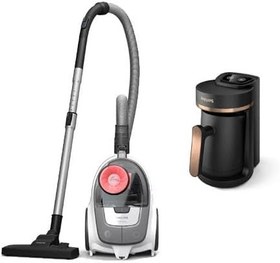 Resim Philips Powercyclone 4 XB2142/09 850 W Toz Torbasız Süpürge + Philips HDA150/60 Türk Kahve Makinesi 