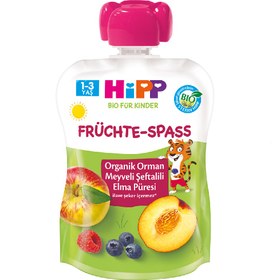 Resim Hipp Organik Orman Meyveli Şeftalili Elma Püresi 100 gr 