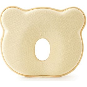 Resim Jeemson Yavru Bebek Hafıza Yumuşak Köpük Yastığı - Saçak Dönmesini Engelle - Kuru Pamuk Örtü - Sarı Renk - Uyku İçin Kullanıma Uygun 