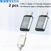 Resim 2-Pack WOWSSYO Type-C Lightning Adaptörü, iPhone/iPad için USB Erkekten Dişe Şarj ve Veri Transfer Kablosu, USB Güçlü, ≤36V Çalışma Voltajı, OTG Uyumlu 