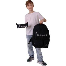 Resim Jordan Air Brooklyn Black Siyah Ikili Sırt Çantası ve Kalemlik Seti - Erkek Çocuk - SETJA-Q3180C 