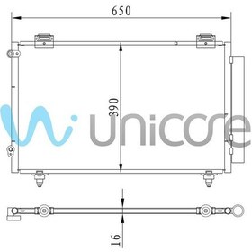 Resim Unıcore Corolla Uyumlu 2002-2007 Klima Radyatörü 88450-02240/12260 