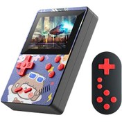 Resim Yunboo X50 El Tipi Oyun Konsolu 2.6" Renkli Ekran 500 Eski Oyun Av Bağlantılı Kumanda İle Mor 