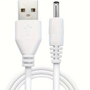 Resim Siyah Beyaz 1M Evrensel DC Güç Adaptörü Kiti Tak Adaptörü Router Tablet Jak Şarj Adaptörü Dönüştürücü Fan 5.5x2.5mm/3.5x1.35mm 5V 2A DC Güç Konnektörü 