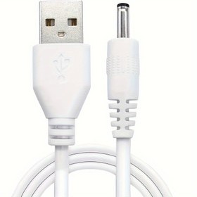 Resim Siyah Beyaz 1M Evrensel DC Güç Adaptörü Kiti Tak Adaptörü Router Tablet Jak Şarj Adaptörü Dönüştürücü Fan 5.5x2.5mm/3.5x1.35mm 5V 2A DC Güç Konnektörü 