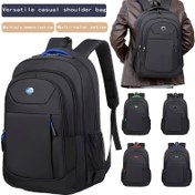 Resim Unisex Büyük Kapasiteli Yumuşak Kabuk Naylon Sırt Çantası - Ayarlanabilir Askılar, Çoklu Bölmeler ve Cepler, Erkekler ve Kadınlar için Dayanıklı Günlük İş Seyahat Sırt Çantası (Siyah), Günlük Gündelik Sırt Çantası | Modern Sırt Çantası | Çoklu Cep, Seyahat Sırt Çantası 