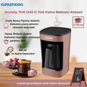 Resim Grundig Tkm 1343 P Türk Kahve Makinesi Pembe 