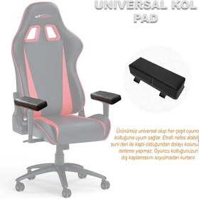 Resim Microcase 3D Ortopedik Oto Araç Oyuncu Koltuk Kol Dayama Padi 2 Adet AL4338 Siyah 