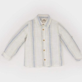 Resim DeFacto Erkek Bebek Çizgili Uzun Kollu Gömlek E2016A525SPER98 Ekru 
