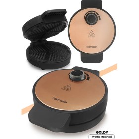 Resim Pembe Derin Plakalı 1000W Waffle Makinesi, Taşmayı Önler, Şık ve Kullanışlı 