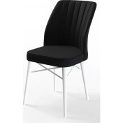 Resim Canisa Concept Flex Serisi Gürgen Ayaklı 4 Adet Sandalye Beyaz Gürgen Ayaklı 