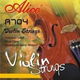 Resim Alice A704 4/4 Keman Teli Takımı | Standart Boy Parlak ve Güçlü Ses 
