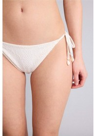 Resim Defacto Regular Fıt Nakışlı Brode Bikini Alt B6895ax26smer103 Ekru-er103 