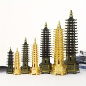 Resim Nine-Layer Wenchang Pagoda Ornament, masa ve ofisler için bir dekoratif item, turistik atraksiyonlardan bir koleksiyonluk hediyelik 