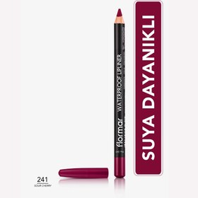 Resim Flormar Suya Dayanıklı ve Yoğun Pigmentli Mat Dudak Kalemi 241 Sour Cherry 