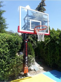 Resim Black Elit Basketbol Potası Yükseklik Ayarlı 100x150 