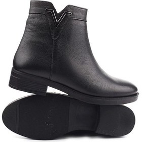 Resim Castle Black 21893-1 Termo Taban Hakiki Deri Günlük Kadın Bot 001 